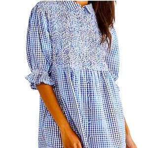 Free People Charlotte Gingham Tunic